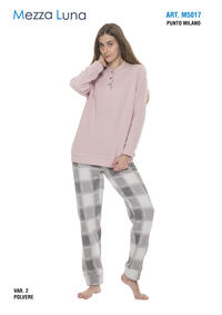 PIGIAMA DONNA M/L M5017 Tellini S.r.l. Ingrosso Abbigliamento